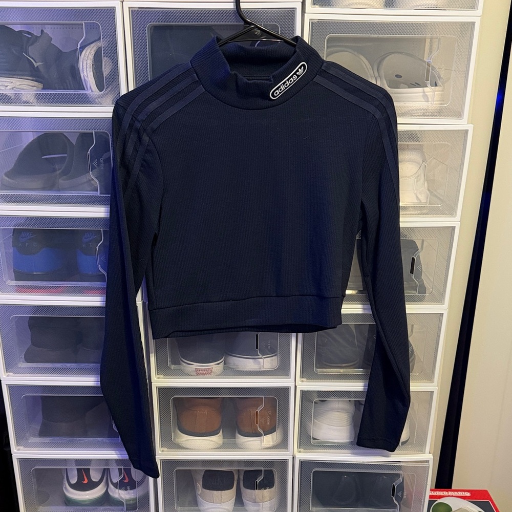 Adidas Women's Navy Crop Top